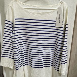 Land’s End Striped Top Large